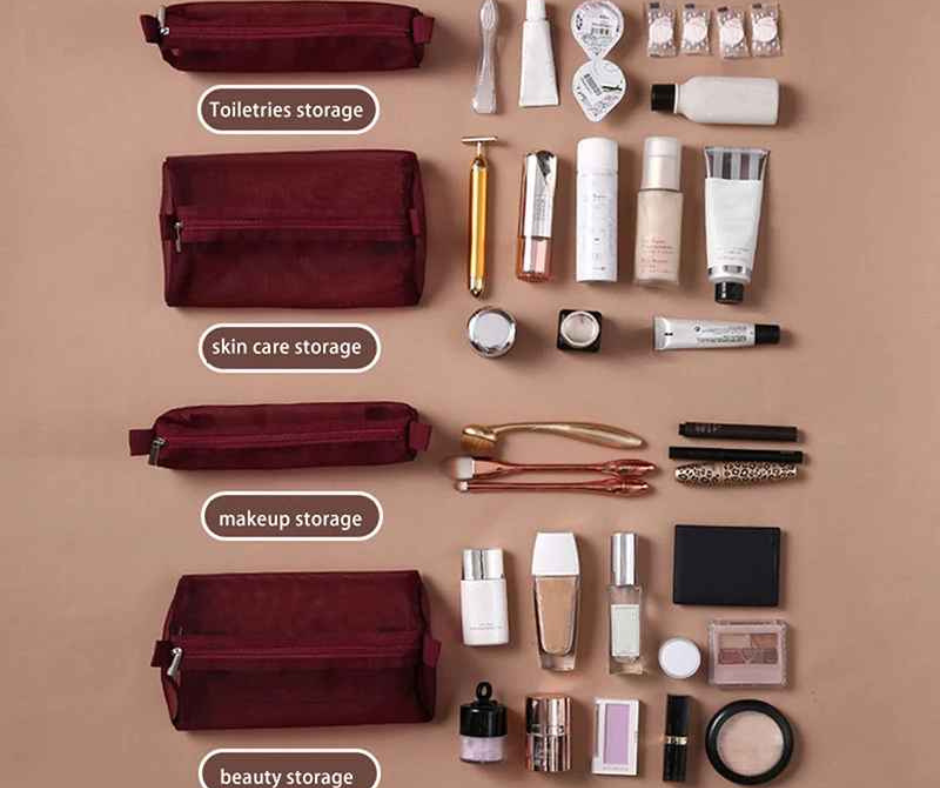 Cosmetiquera de Viaje Plegable 4 en 1