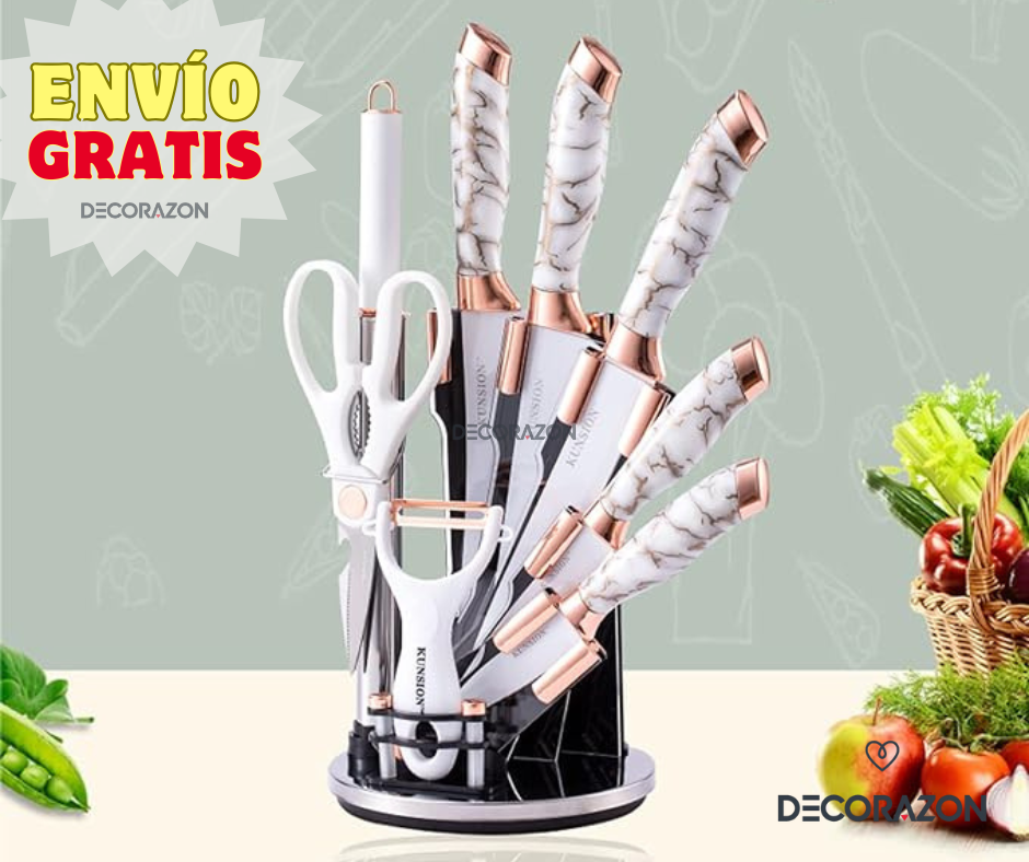 Set de Cuchillos de Acero Inoxidable