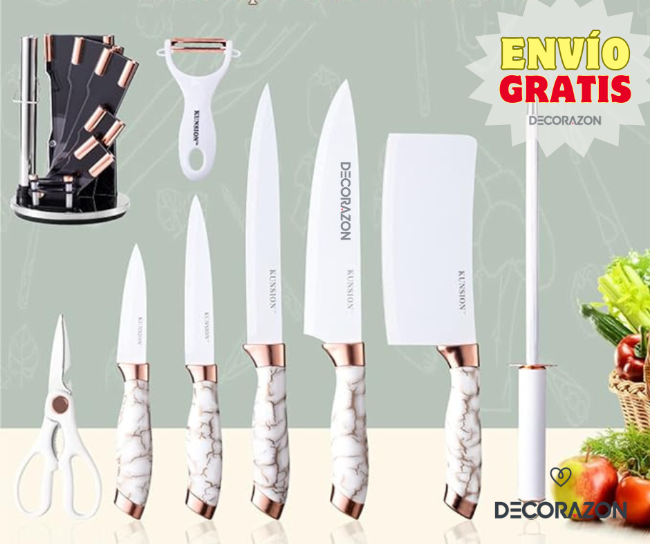 Set de Cuchillos de Acero Inoxidable