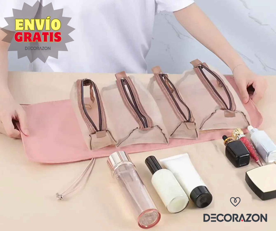 Cosmetiquera de Viaje Plegable 4 en 1
