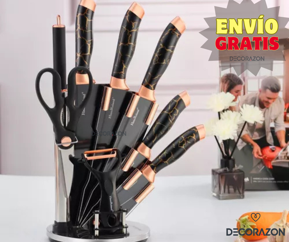 Set de Cuchillos de Acero Inoxidable