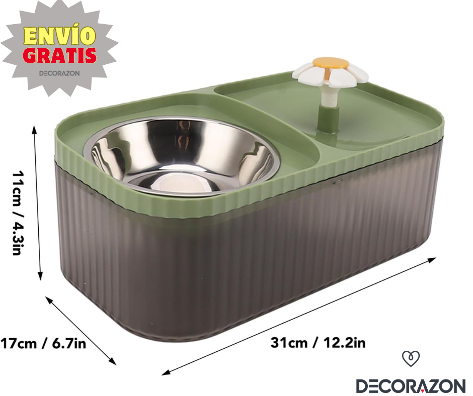 Fuente para Mascotas con Comedero
