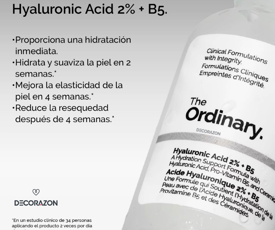 The Ordinary - Duo Peeling AHA/BHA + Ácido Hialurónico
