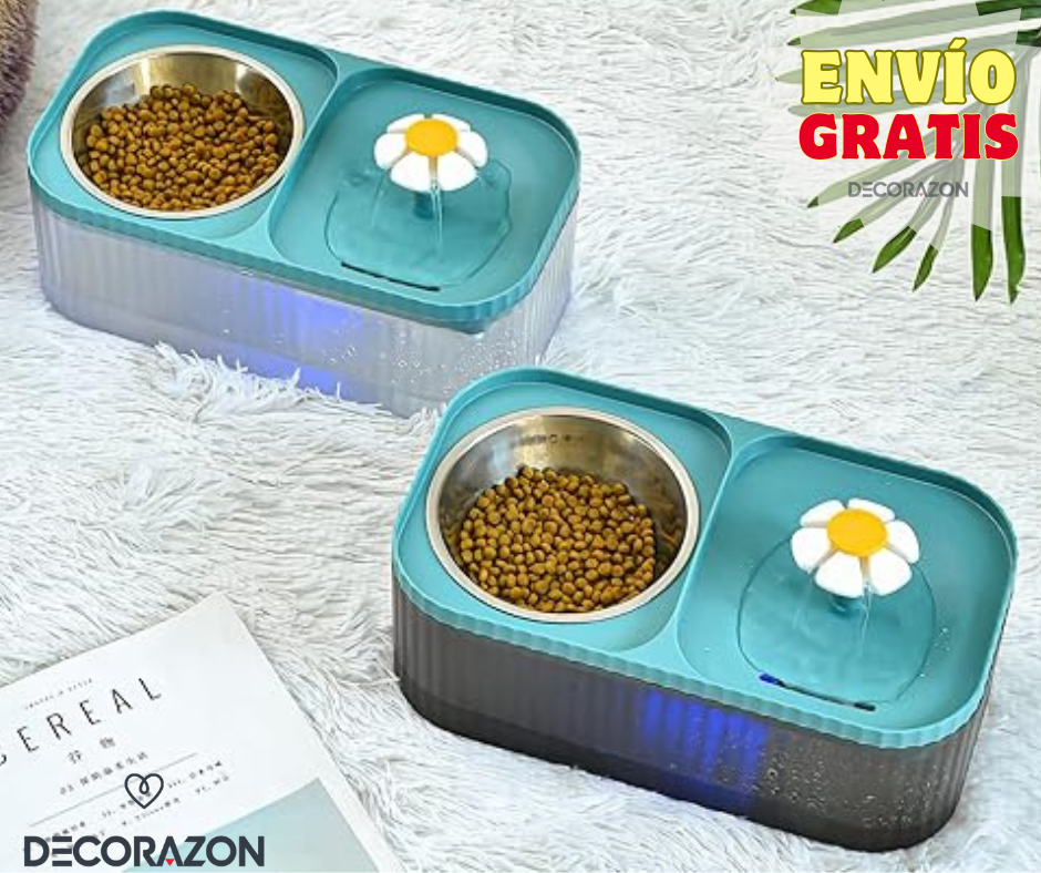 Fuente para Mascotas con Comedero