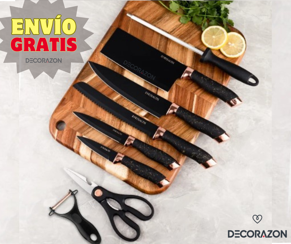 Set de Cuchillos de Acero Inoxidable