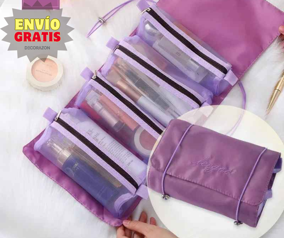 Cosmetiquera de Viaje Plegable 4 en 1