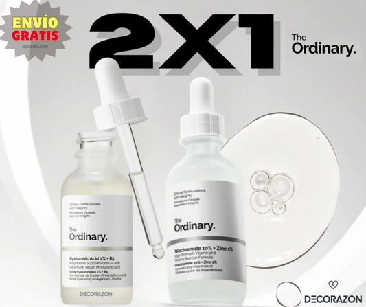 The Ordinary - Duo Niacinamida 10%, Zinc 1% y Ácido Hialurónico