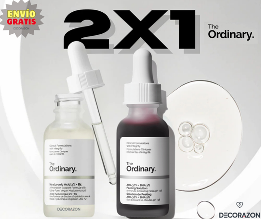 The Ordinary - Duo Peeling AHA/BHA + Ácido Hialurónico
