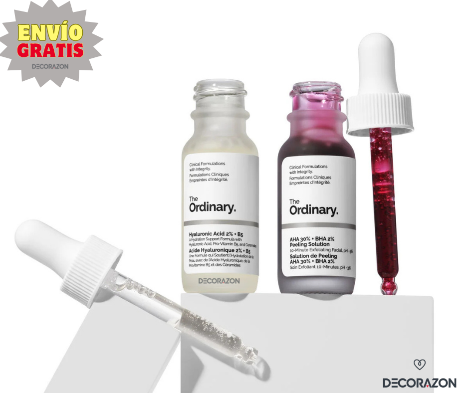 The Ordinary - Duo Peeling AHA/BHA + Ácido Hialurónico