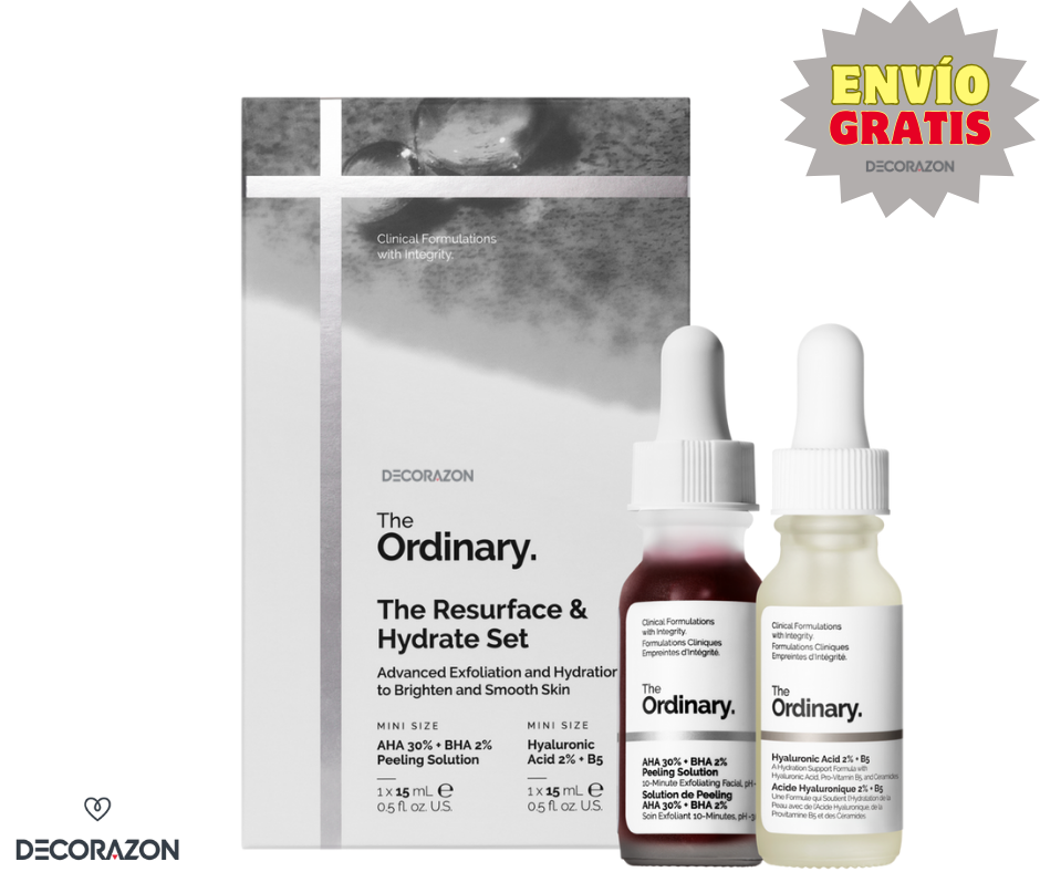 The Ordinary - Duo Peeling AHA/BHA + Ácido Hialurónico