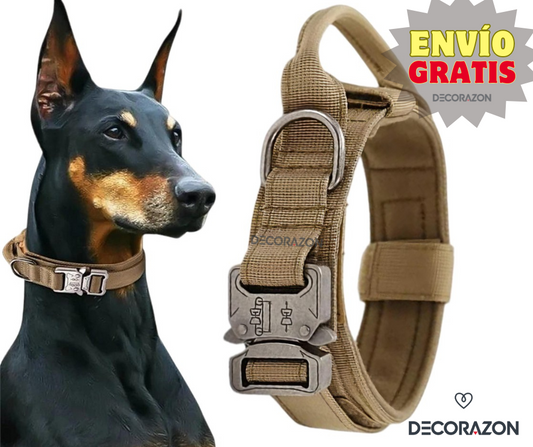Collar Táctico Ajustable Para Perro Mediano y Grande