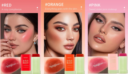 Barra Blush Color 3 en 1 Sombra, Labial y Rubor