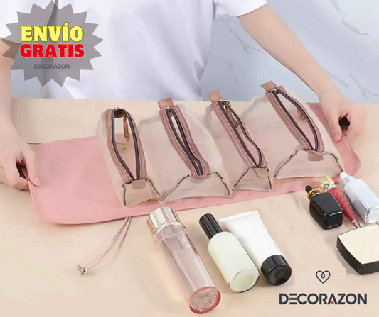 Cosmetiquera de Viaje Plegable 4 en 1