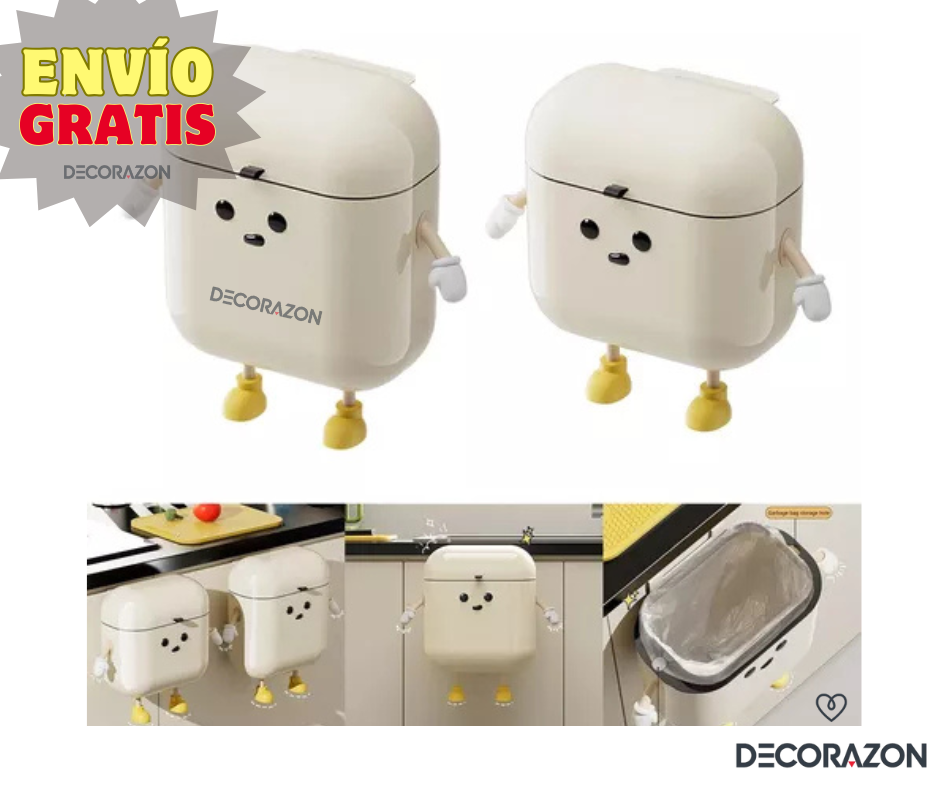 Papelera Colgante con Diseño Animado Trashito