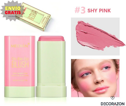 Barra Blush Color 3 en 1 Sombra, Labial y Rubor