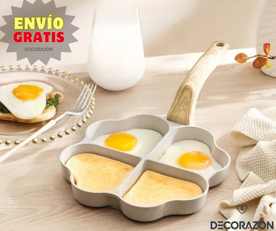 Sartén Antiadherente X4 de Corazón y Animado