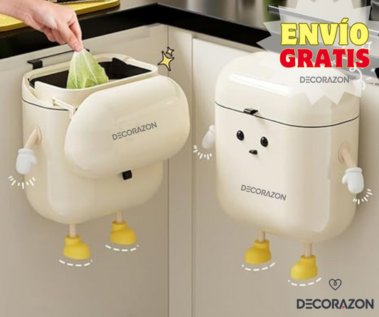 Papelera Colgante con Diseño Animado Trashito