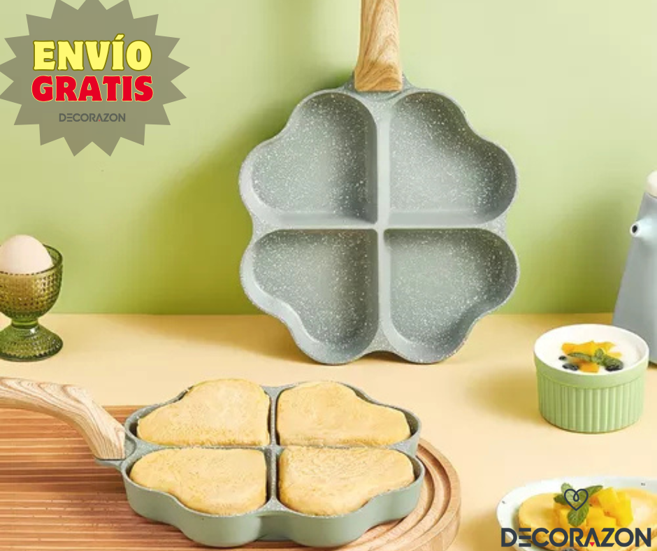 Sartén Antiadherente X4 de Corazón y Animado