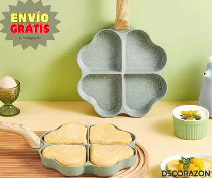 Sartén Antiadherente X4 de Corazón y Animado