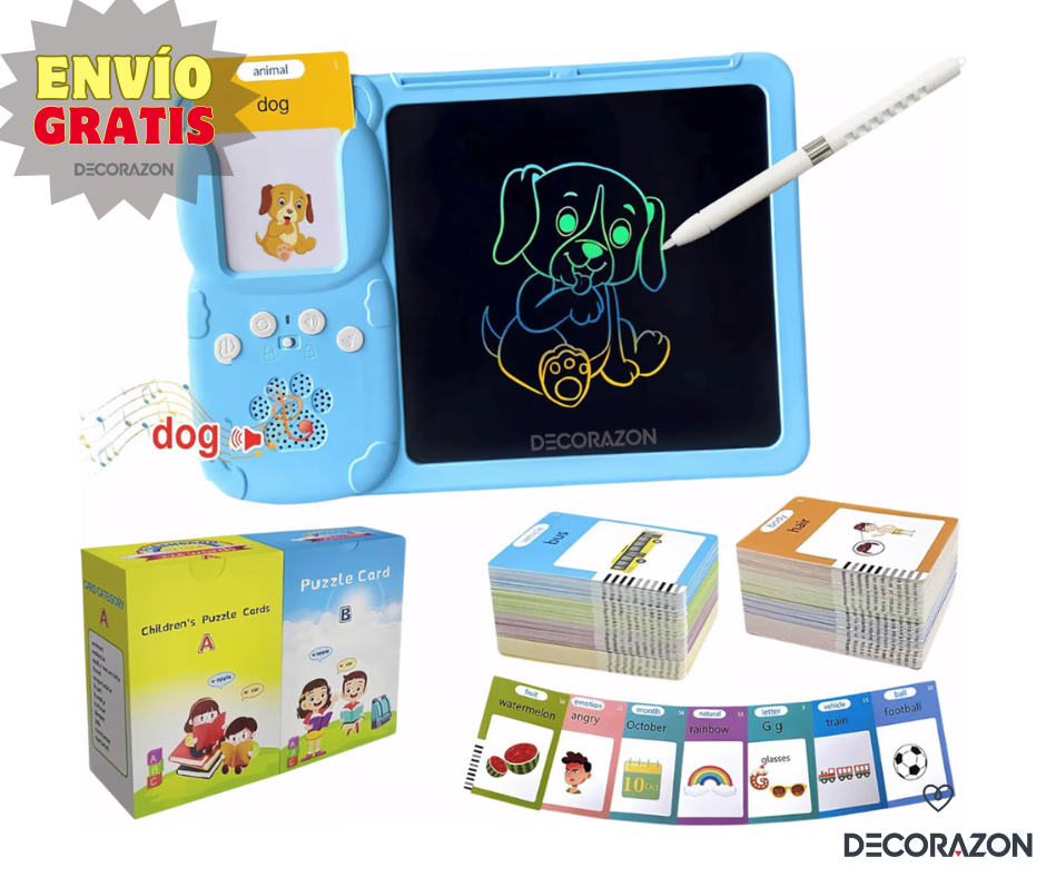 Tablero LCD Didáctico + 255 Tarjetas
