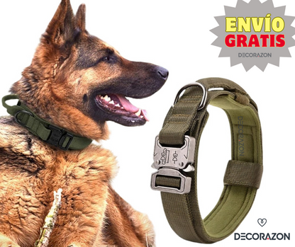 Collar Táctico Ajustable Para Perro Mediano y Grande