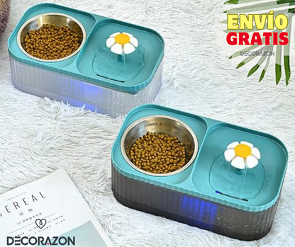 Fuente para Mascotas con Comedero