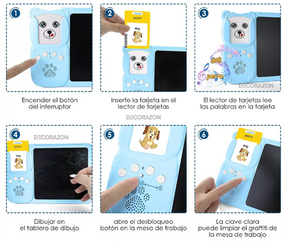 Tablero LCD Didáctico + 255 Tarjetas