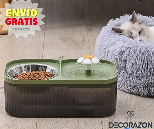 Fuente para Mascotas con Comedero