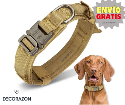 Collar Táctico Ajustable Para Perro Mediano y Grande