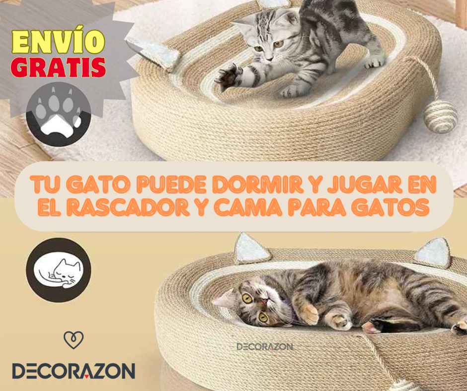 Rascador y Cama Para Gatos